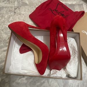 Red Suede Heels